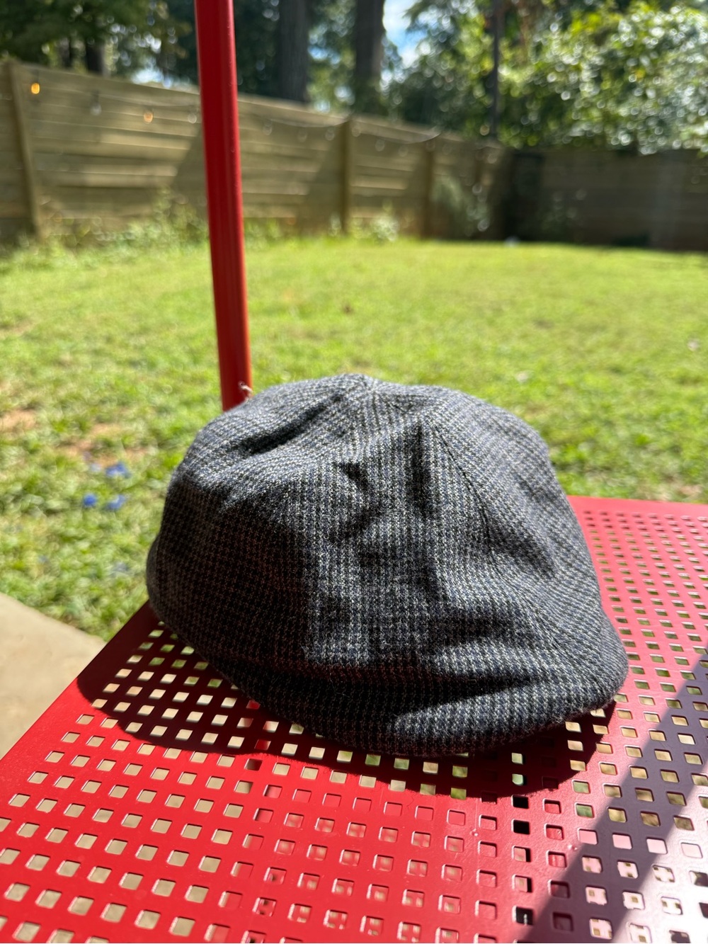 Apt. 9 Charcoal Herringbone Flat Cap